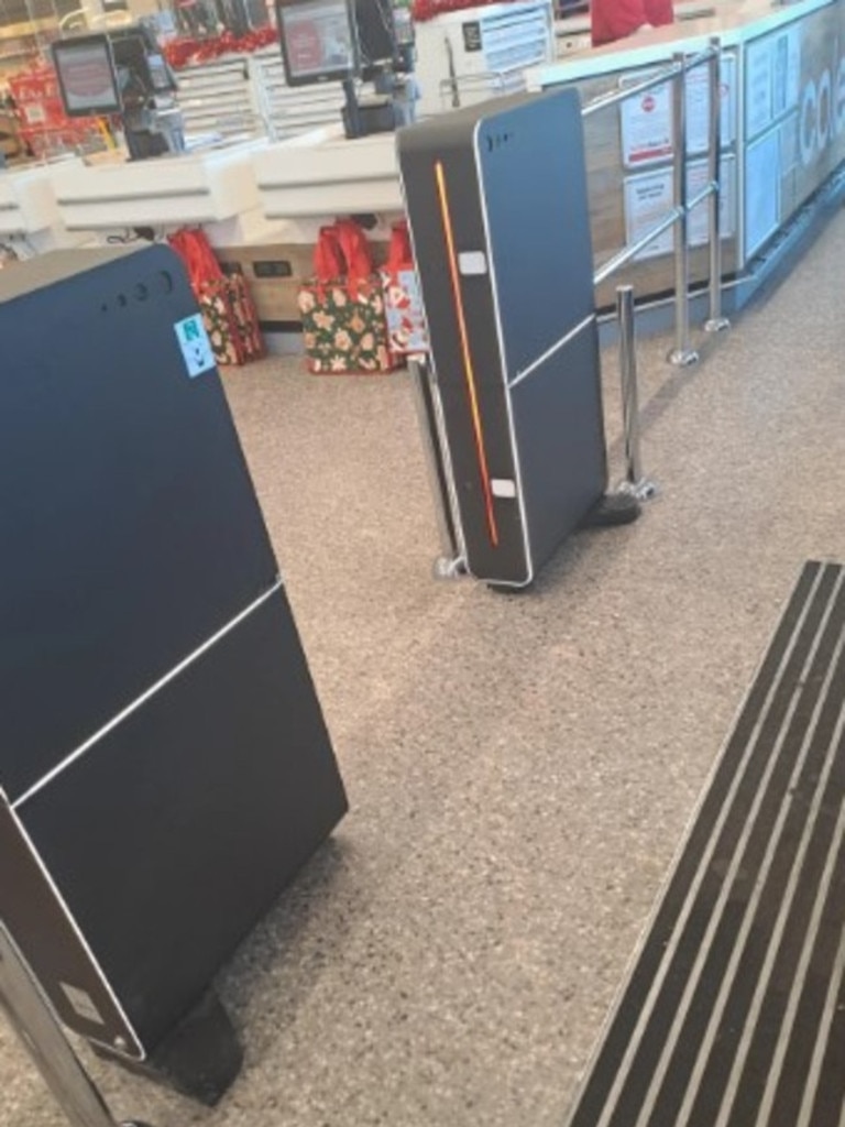 Shoppers spotted a new security measure at Coles. Picture: Reddit