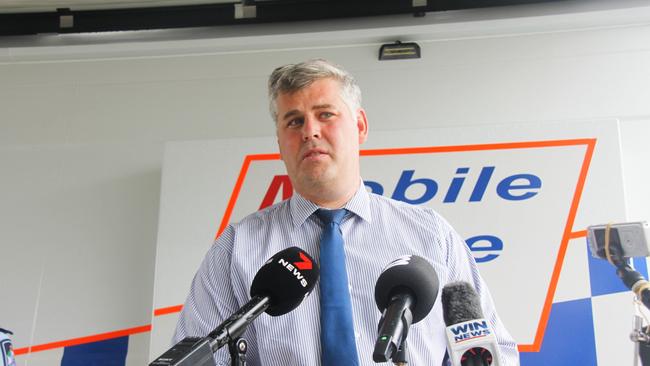 Minister for Police and Corrective Services Mark Ryan at the official opening of the new Cairns West Police Facility in January this year. Picture: Alison Paterson