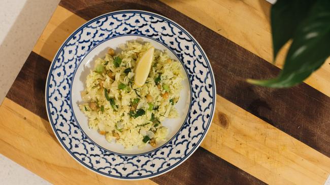 Africola chef Lauren Southwell's Rice Pilaf with Chickpeas and Dill. Picture: Supplied.