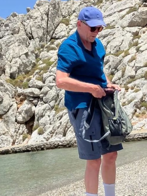 Dr Michael Mosley pictured on the Greek island of Symi before he went missing. Picture: Facebook