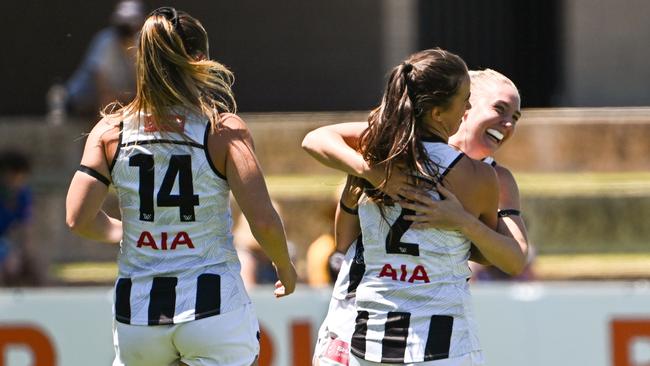 Chloe Molloy shrugged off a tag to be Collingwood’s matchwinner.