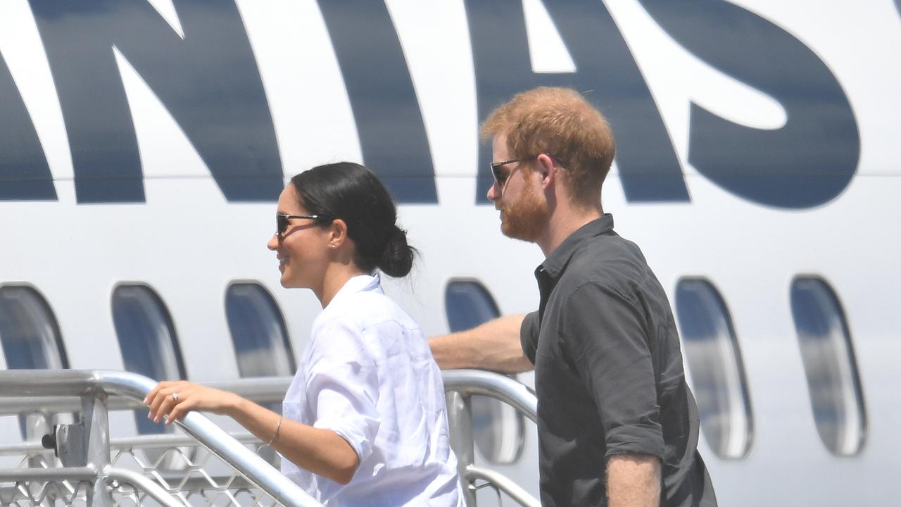 Britain's Prince Harry says he flies commercial where possible. Picture: AAP/Darren England