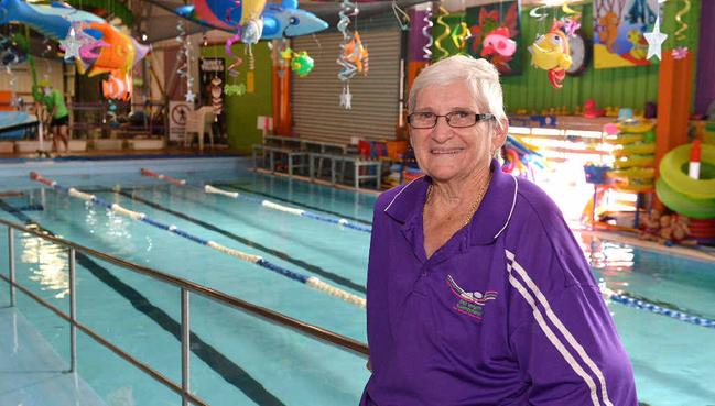 Pat Wright of Pat Wright Swim School has been recognised for her outstanding contribution to Australian swimming as judged by her peers. Picture: Lee Constable