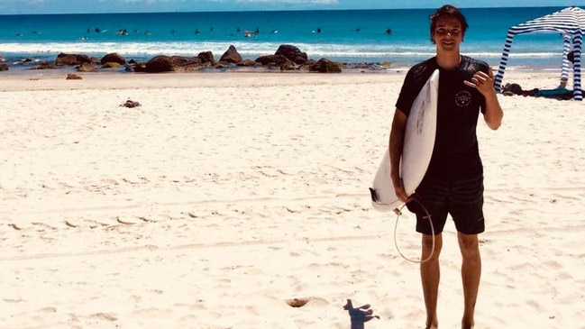 Victor Lussier-choquette, who moved to the Gold Coast from Canada in July, saved Nate Searle who was knocked unconscious while surfing Currumbin Alley. Photo: Facebook 