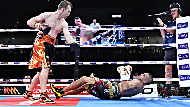 Mundine was knocked into retirement by Jeff Horn. Picture: Annette Dew