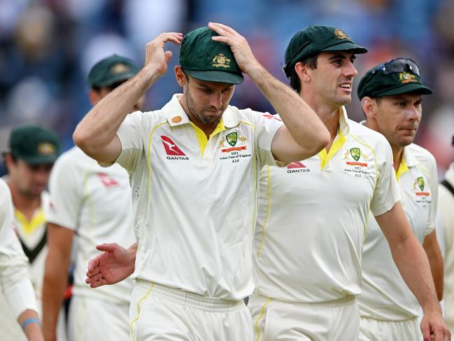 Cummins knew how much Marsh’s day one masterclass meant for the series and had him lead the team off the field at the close of play.