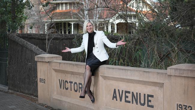 SA’s leading real estate identities have voted Victoria Ave, Unley Park, SA's most prestigious street. Ouwens Casserly agent Cynthia Sajkunovic certainly agrees with that assessment. Picture Dean Martin