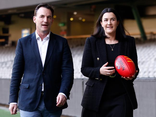 The saga has heaped more pressure on the AFL’s bosses. Picture: Michael Willson/AFL Photos via Getty Images