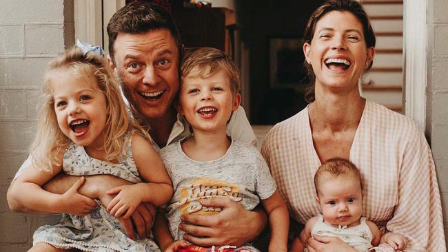 Fordham and Speers with their kids Pearl, Freddy and Marigold. (Picture: Instagram/@jodiespeers)