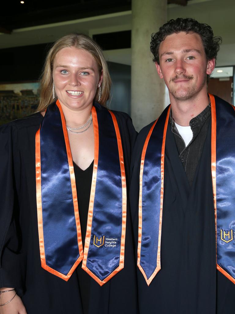 Western Heights College graduation at GMHBA stadium. Picture: Mike Dugdale