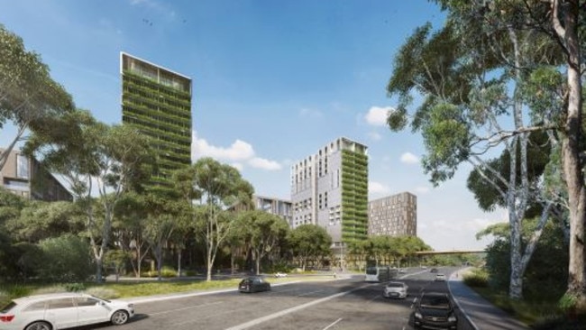 An artists impression of the proposed development in Frenchs Forest.