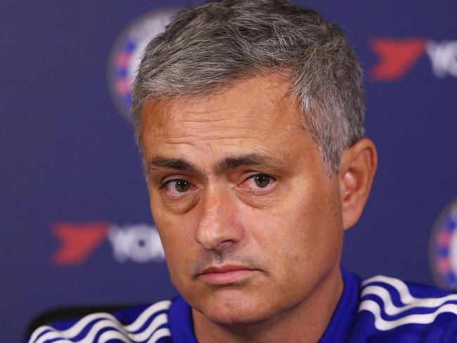 COBHAM, ENGLAND - NOVEMBER 20: Chelsea manager Jose Mourinho talks to the media during a press conference at Chelsea Training Ground on November 20, 2015 in Cobham, England. (Photo by Ian Walton/Getty Images)