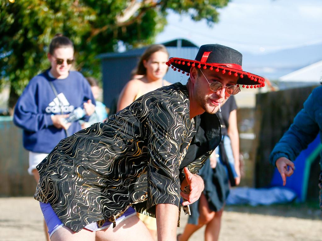 Some of the best dressed at Falls Festival Marion Bay 2019/20. Picture; PATRICK GEE