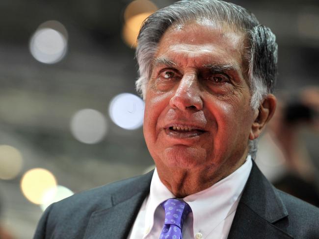 Ratan Tata looks on during the 83rd Geneva Motor Show on March 5, 2013 in Geneva, Switzerland. Picture: Getty Images