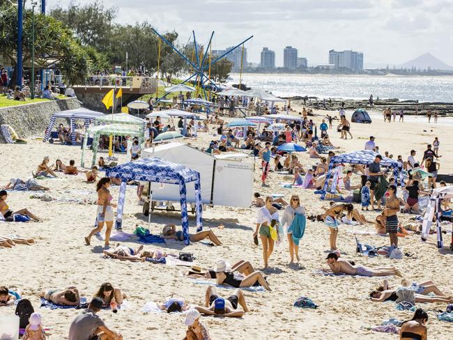 Mooloolaba is a popular tourist spot. Picture: Lachie Millard