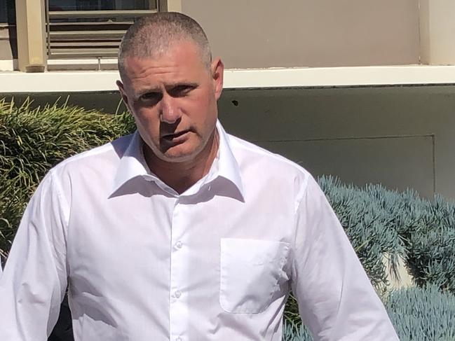 Brett Roe leaves Wollongong Local COurt on August 26. 