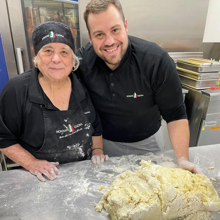 Nonna Maria Dimasi with grandson Stefan Dimasi. Picture: Facebook