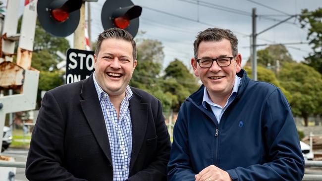 Will Fowles and Daniel Andrews in a picture from Facebook, 2022. Picture: Facebook