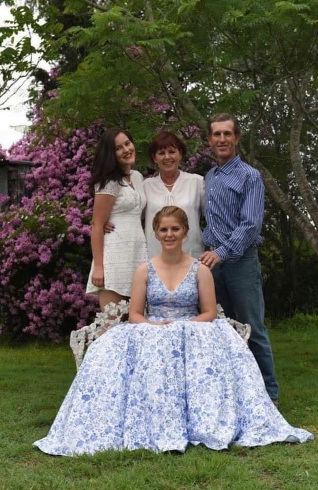 Warwick Toft with wife Helen and daughters Georgia and Madeline. Picture: Courtesy of the Toft Family