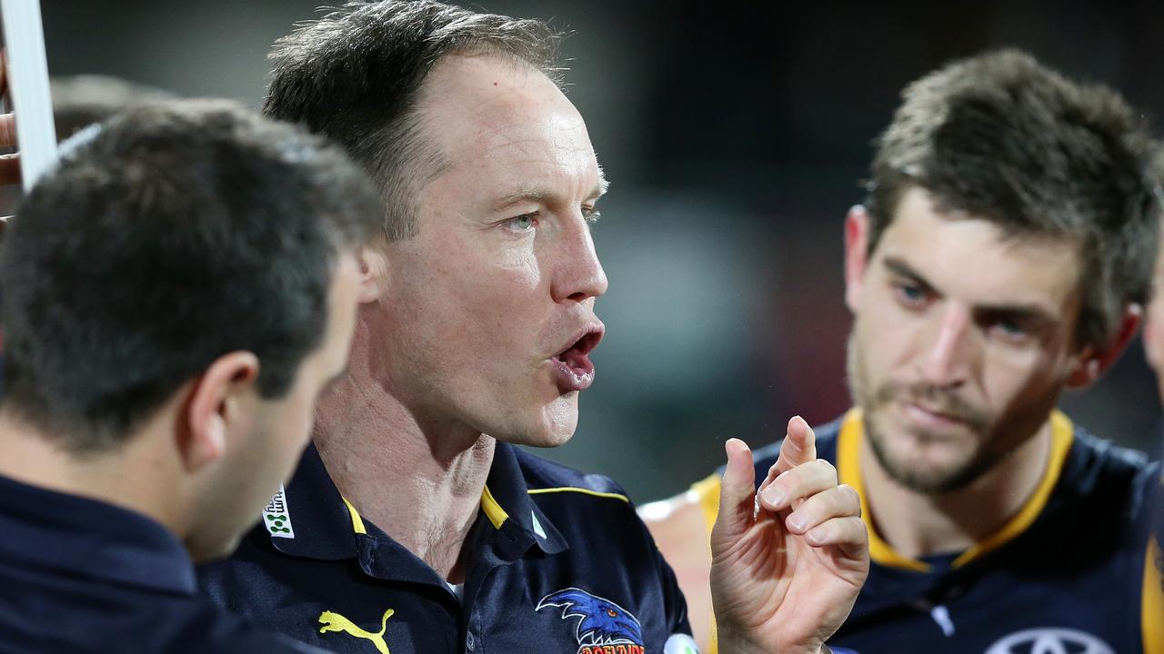 Brenton Sanderson was sacked by the Crows after an 11-win season. Picture: Sarah Reed