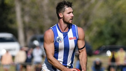 Brad Leggett in action for Macleod. Picture: Nathan William Media