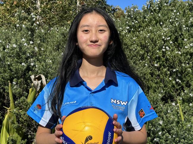 Rachel Luk will compete for the NSW U15s girls at the School Sport Australia U15s Volleyball Championships. Picture: Contributed