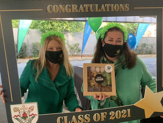 Year 12 teachers Kylie Bowra and Margaret McElhone at St Augustine's College. Picture: St Augustine's College, Brookvale