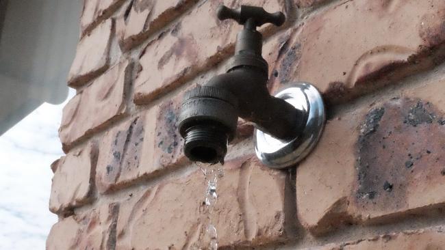 Dripping tap. Water restrictions. Saving water (PHOTO: Jessica McGrath)