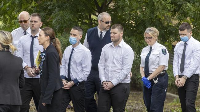 Thomas Nichols, Thomas Pinnington, Jeremy Dale Sandell and Kain Mazomenos during the trial. Picture: NCA NewsWire