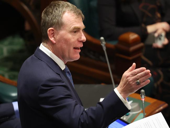 ADELAIDE, AUSTRALIA - NewsWire Photos May 14 2024: South Australian Minister for Planning Nick Champion during Parliament question time at Parliament in Adelaide. NCA NewsWire / David Mariuz