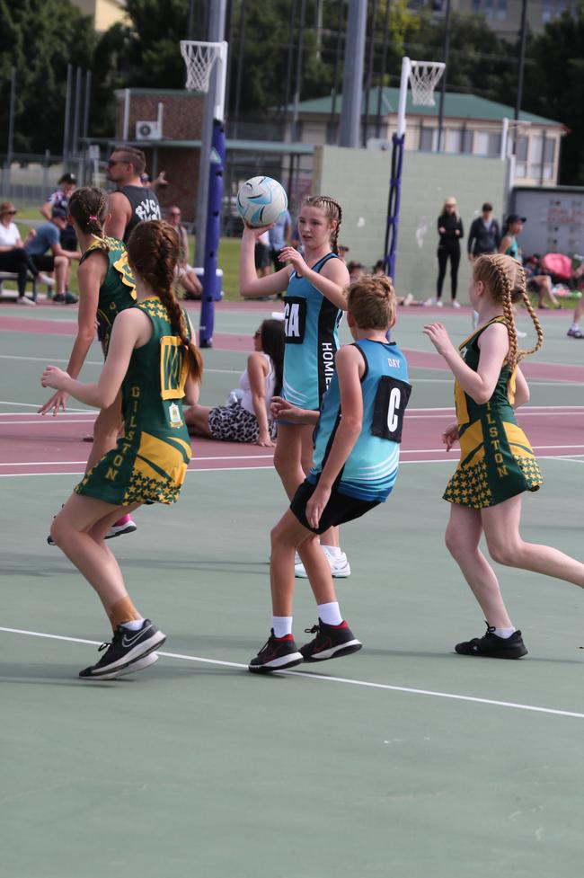The Netball Qld Primary Schools Cup grand finals are being held at the Hinterland District Netball Association at Mudgeeraba. Picture: Mike Batterham.