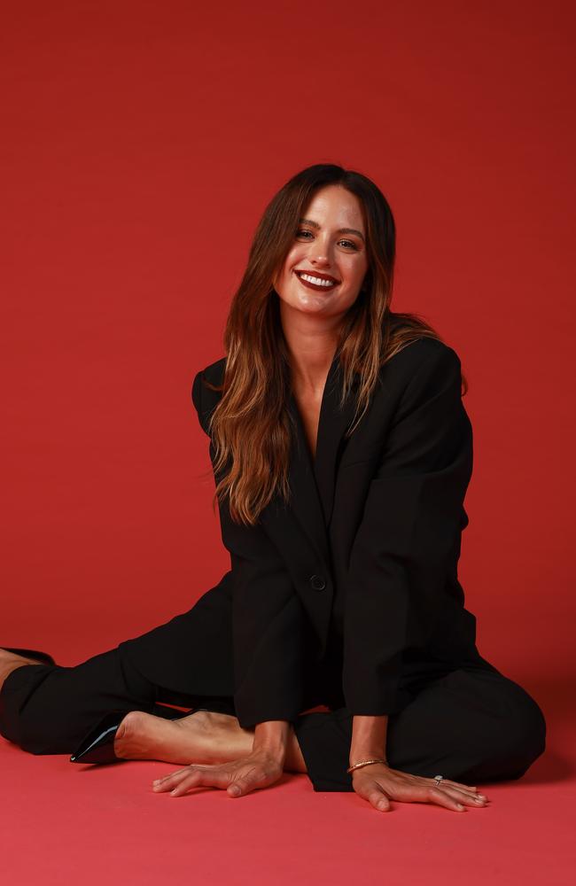 Jesinta Franklin recently walked in the Melbourne Fashion Festival in March, 2023. Picture: Justin Lloyd.