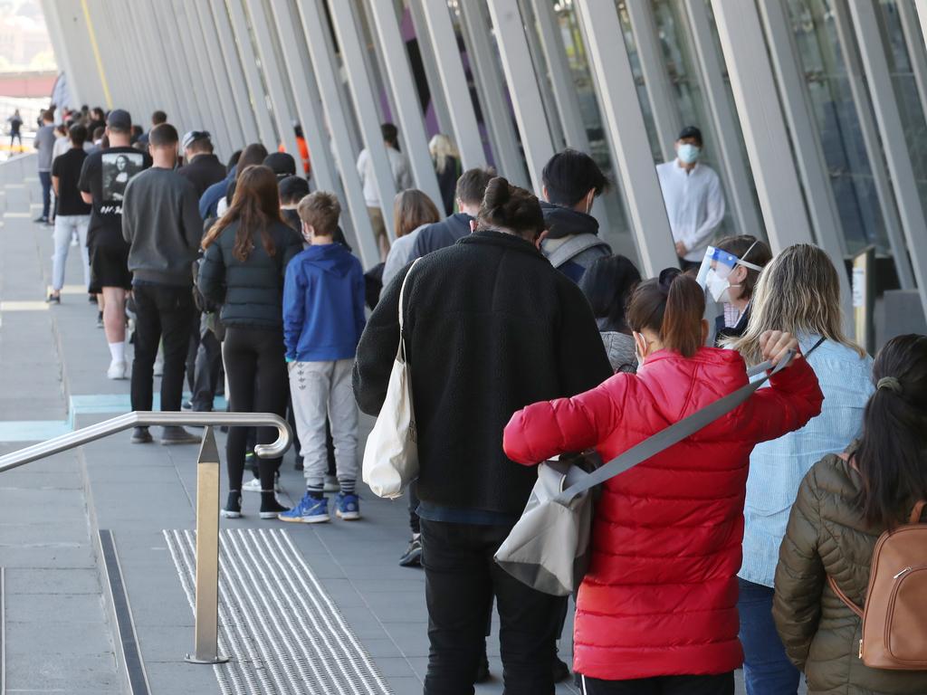 More than 50 per cent of Victorians are fully vaccinated. Picture: NCA NewsWire / David Crosling