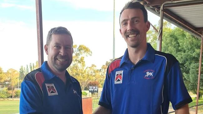 Lukass Blicavs (right) has been a standout for Torrens Valley. Picture: Torrens Valley Football Club