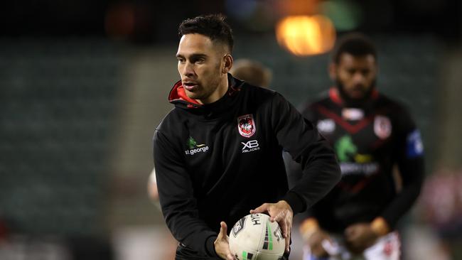 Under fire Corey Norman is set to earn a re-call for the Dragons for Round 14. Picture: Getty Images.