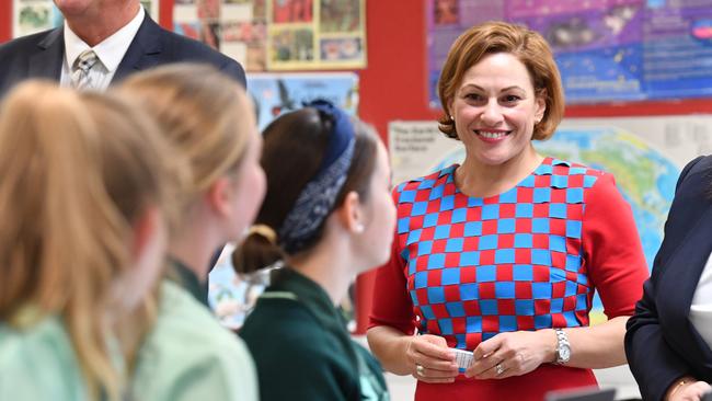 Queensland Treasurer Jackie Trad handed down her first Budget today. Picture: Darren England