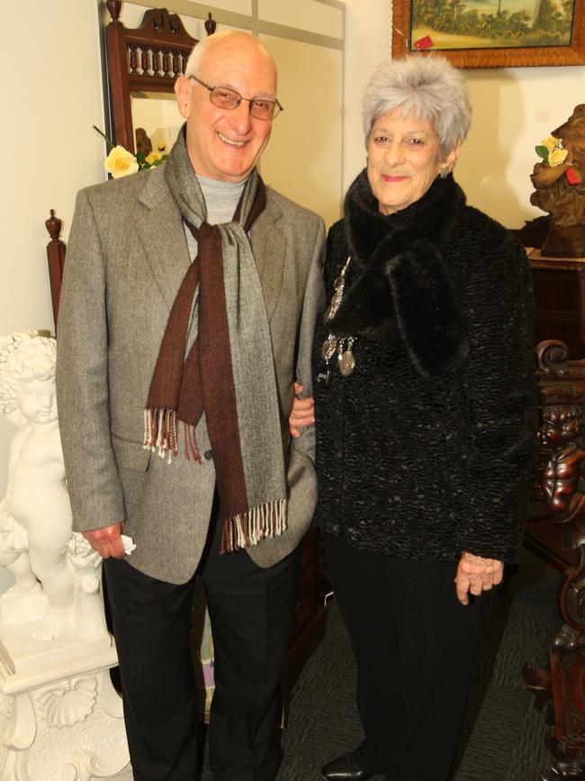 David Malouf and Jill Phillips in 2011. Picture: Adam Smith.