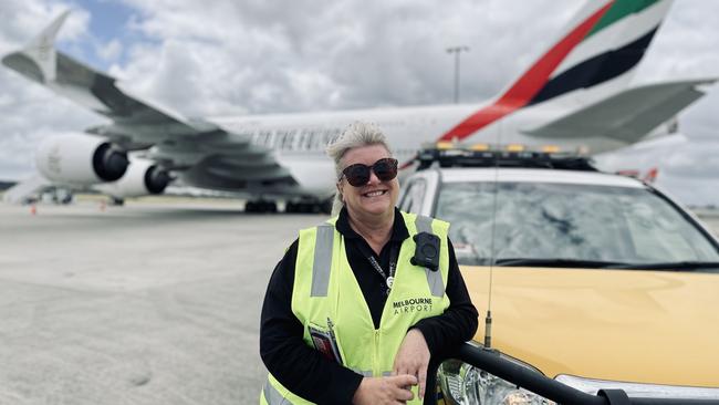 Tanya Cauchi is part of Melbourne Airport's airside safety team. Picture: Adam Daunt