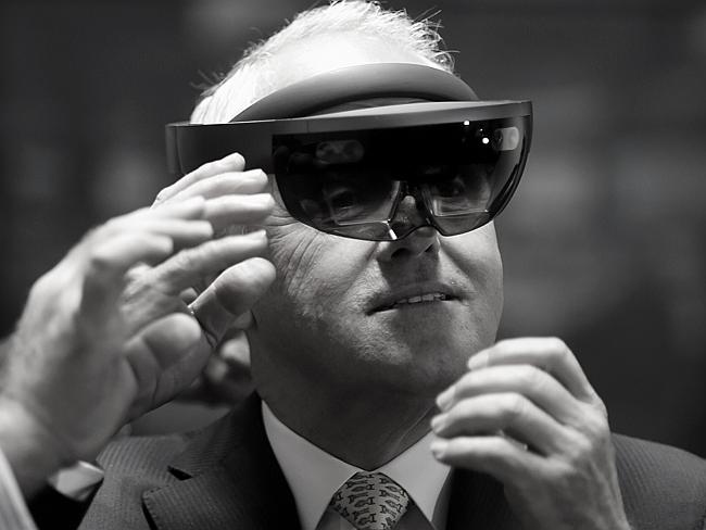 Turnbull rocks some sweet looking 3D glasses. Picture: AAP Image/Lukas Coch