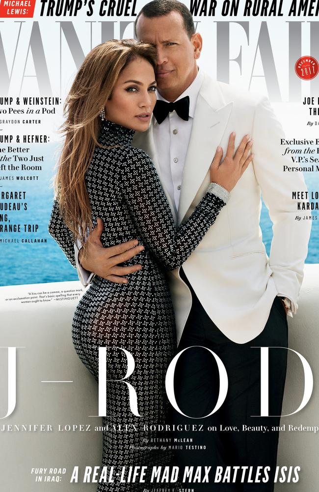 Jlo Jennifer Lopez And A Rod On December Cover Of Vanity Fair Au — Australias 9986