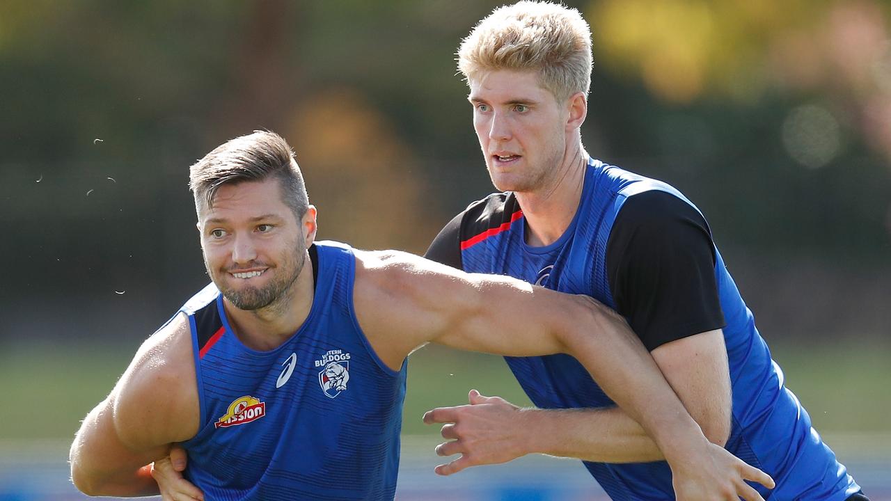 Veteran Stefan Martin isn’t in town just to mentor English — he should have plenty to give on the field too. Picture: AFL Photos/Getty Images