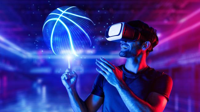 This futuristic shot of a person with a basketball is closer than ever to becoming reality ASTN Gold Coast partnership. . Picture: NanoStockk