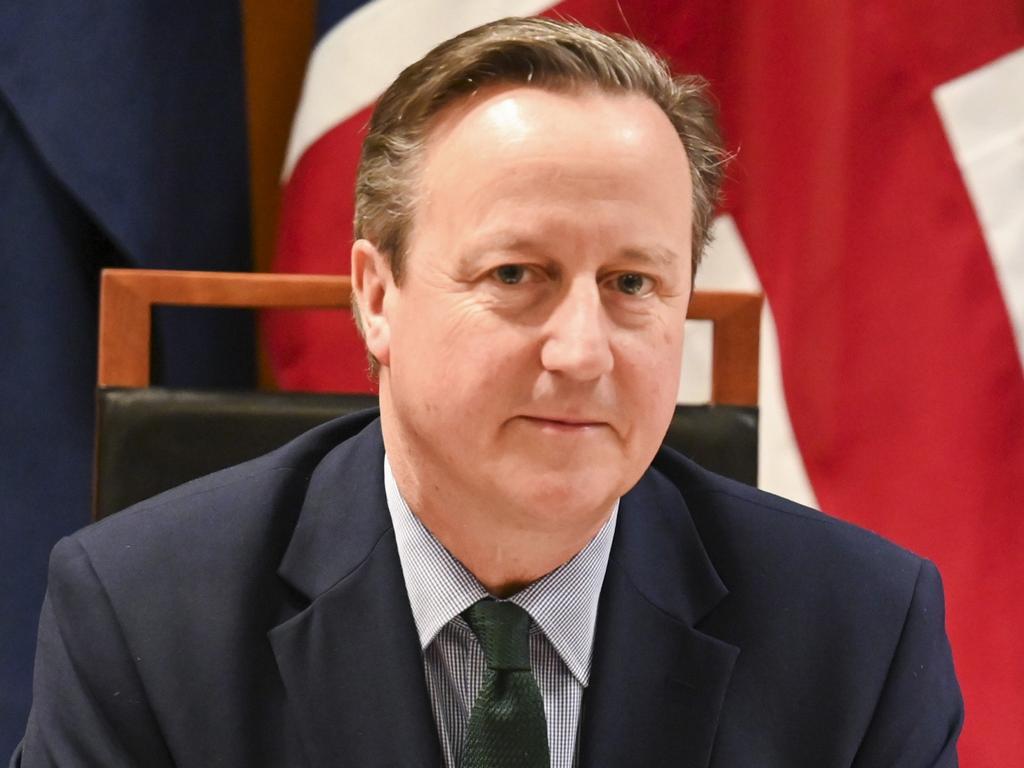 David Cameron has warned about China’s aggressions. Picture: NCA NewsWire / Martin Ollman