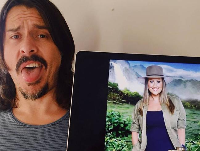 Ben Gillies says he is missing his wife Jackie ‘like crazy’. Picture: Instagram @jackiegilliestv