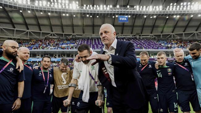 Many who criticised Arnold were very quick to cheer him on after Australia beat Denmark, writes Paul Kent. Picture: Socceroos