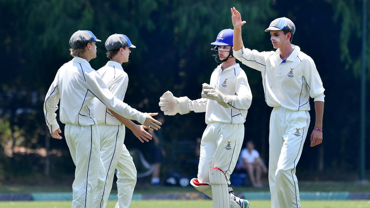 GPS First XI cricket between Brisbane Boys College and Churchie. Saturday February 11, 2023. Picture, John Gass