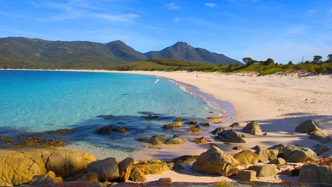 Wineglass Bay, in Freycinet National Park.