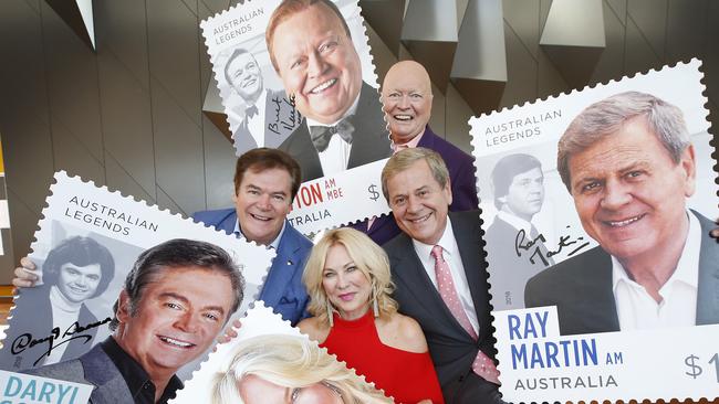 The 2018 Australia Post Legends Award recipients include Daryl Somers, Kerri-Anne Kennerley, Ray Martin and Bert Newton. Picture: David Caird