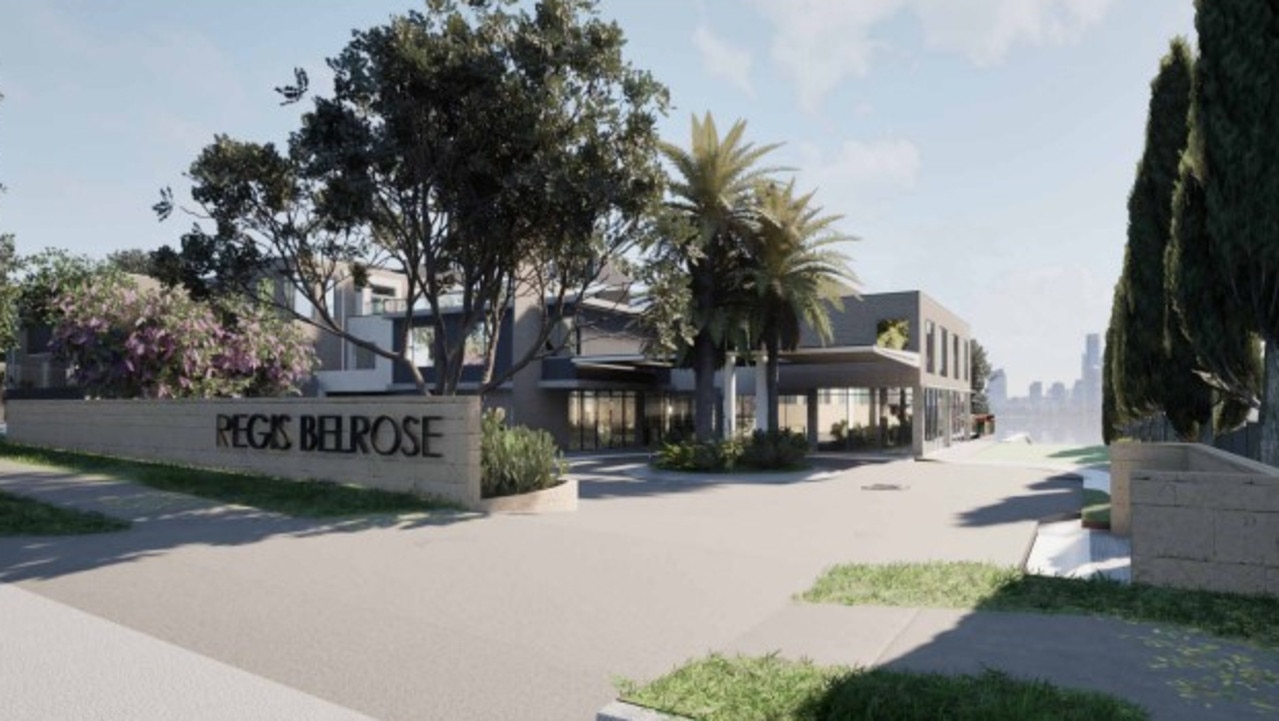 An artist's impression of the 99-bed Regis Aged Care facility to be built on Forest Way, Belrose. It has been given the final go-ahead by state planning officials, eight years after the development was first proposed. Picture: Supplied