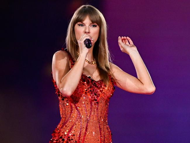 Taylor Swift makes the ‘red’ list for remaining silent about the war in Gaza. Picture: Getty